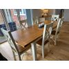 Country Oak 230cm Cream Painted Extending Dining Table and 8 Grasmere Cream Painted Chairs - SUMMER SALE - 2