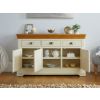 Farmhouse 140cm Cream Painted Large Assembled Oak Sideboard - 10% OFF SUMMER SALE - 3