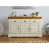 Farmhouse 140cm Cream Painted Large Assembled Oak Sideboard - 10% OFF SUMMER SALE - 4