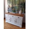 Farmhouse 140cm Cream Painted Large Assembled Oak Sideboard - 10% OFF SUMMER SALE - 5