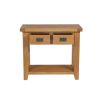 Country Oak 2 Drawer Fully Assembled Console Table - £50 OFF SUMMER SALE - 8
