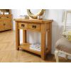 Country Oak 2 Drawer Fully Assembled Console Table - £50 OFF SUMMER SALE - 2