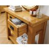 Country Oak 2 Drawer Fully Assembled Console Table - £50 OFF SUMMER SALE - 4