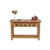 Country Oak 3 Drawer Console Table - £60 OFF SUMMER SALE - 8