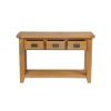 Country Oak 3 Drawer Console Table - £60 OFF SUMMER SALE - 10