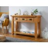 Country Oak 3 Drawer Console Table - £60 OFF SUMMER SALE - 2