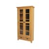 Country Oak Tall Glass Assembled Display Cabinet Unit - SUMMER SALE - 7