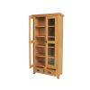 Country Oak Tall Glass Assembled Display Cabinet Unit - SUMMER SALE - 10