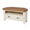 Country Cottage Cream Painted Corner TV Unit With Drawer - SUMMER SALE - 4