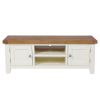 Country Cottage Cream Painted Large Double Door Oak TV Unit - SUMMER SALE - 5