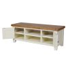 Country Cottage Cream Painted Large Double Door Oak TV Unit - SUMMER SALE - 10