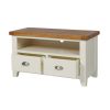Country Cottage Cream Painted 2 Drawer Oak TV Unit - £30 OFF SUMMER SALE - 6