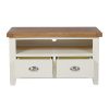 Country Cottage Cream Painted 2 Drawer Oak TV Unit - £30 OFF SUMMER SALE - 7