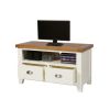 Country Cottage Cream Painted 2 Drawer Oak TV Unit - £30 OFF SUMMER SALE - 8