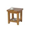 Country Oak Lamp Table With Shelf - SUMMER SALE - 3