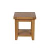 Country Oak Lamp Table With Shelf - SUMMER SALE - 4