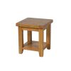 Country Oak Lamp Table With Shelf - SUMMER SALE - 5