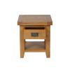 Country Oak Lamp Table With Drawer and Shelf - SUMMER SALE - 7
