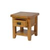 Country Oak Lamp Table With Drawer and Shelf - SUMMER SALE - 8