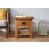 Country Oak Lamp Table With Drawer and Shelf - SUMMER SALE - 3