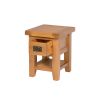 Country Oak Petite Lamp Table With Drawer Shelf - SUMMER SALE - 7