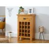 Country Oak Wine Cabinet with Drawer - SUMMER SALE - 2