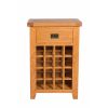 Country Oak Wine Cabinet with Drawer - SUMMER SALE - 7