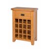 Country Oak Wine Cabinet with Drawer - SUMMER SALE - 8
