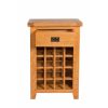 Country Oak Wine Cabinet with Drawer - SUMMER SALE - 9