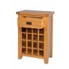 Country Oak Wine Cabinet with Drawer - SUMMER SALE - 10