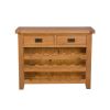 Country Oak 85cm Wine Rack With Drawer - SUMMER SALE - 7