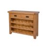 Country Oak 85cm Wine Rack With Drawer - SUMMER SALE - 6