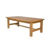 Chateaux 340cm Double Extending Solid Oak Table 10 Chelsea Brown Leather Oak Chair Set - SUMMER SALE - 10