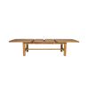 Chateaux 340cm Double Extending Solid Oak Table 10 Chelsea Brown Leather Oak Chair Set - SUMMER SALE - 12