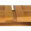 Monastery 300cm Double Extending Solid Oak Table 10 Chelsea Brown Leather Oak Chair Set - SUMMER SALE - 15