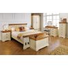 Farmhouse Country Oak Cream Painted Storage Blanket Box - SUMMER SALE - 6