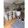 Country Oak 2.8m X Leg Double Extending Large Cream Painted Table - £300 OFF FLASH SALE - 6