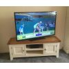 Country Cottage Cream Painted Large Double Door Oak TV Unit - SUMMER SALE - 6