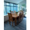 Westfield Solid Oak Dining Chair Brown Leather - £20 OFF FLASH SALE - 6