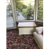 Farmhouse Country Oak Cream Painted Storage Blanket Box - SUMMER SALE - 9