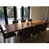 Country Oak 2.8m X Leg Double Extending Large Dining Table - £300 OFF FLASH SALE - 11