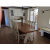 Country Oak 2.8m X Leg Double Extending Large Cream Painted Table - £300 OFF FLASH SALE - 5