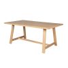 Doveridge 180cm Whitewash Limed Oak Trestle Dining Table - £120 OFF SUMMER SALE - 8