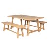 Doveridge 160cm Whitewash Limed Oak Trestle Dining Bench - £50 OFF SUMMER SALE - 6 Doveridge 160cm Whitewash Limed Oak Trestle Dining Bench - £50 OFF SUMMER SALE - 6