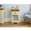Farmhouse Cream Painted Assembled Oak Telephone Table - SUMMER SALE - 3