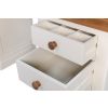Farmhouse Country Oak Cream Painted Large Double Pedestal Dressing Table / Desk - SUMMER SALE - 12
