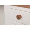 Farmhouse Country Oak Cream Painted Large Double Pedestal Dressing Table / Desk - SUMMER SALE - 13