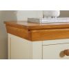 Farmhouse Country Oak Cream Painted Large Double Pedestal Dressing Table / Desk - SUMMER SALE - 6