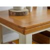Farmhouse Cream Painted Oak Coffee Table with Shelf - SUMMER SALE - 4