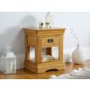Farmhouse 1 Drawer Oak Lamp Table - SUMMER MEGA DEAL - 2